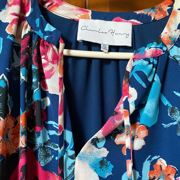 Charles Henry Floral Shirtdress, XS - Picture 8 of 8